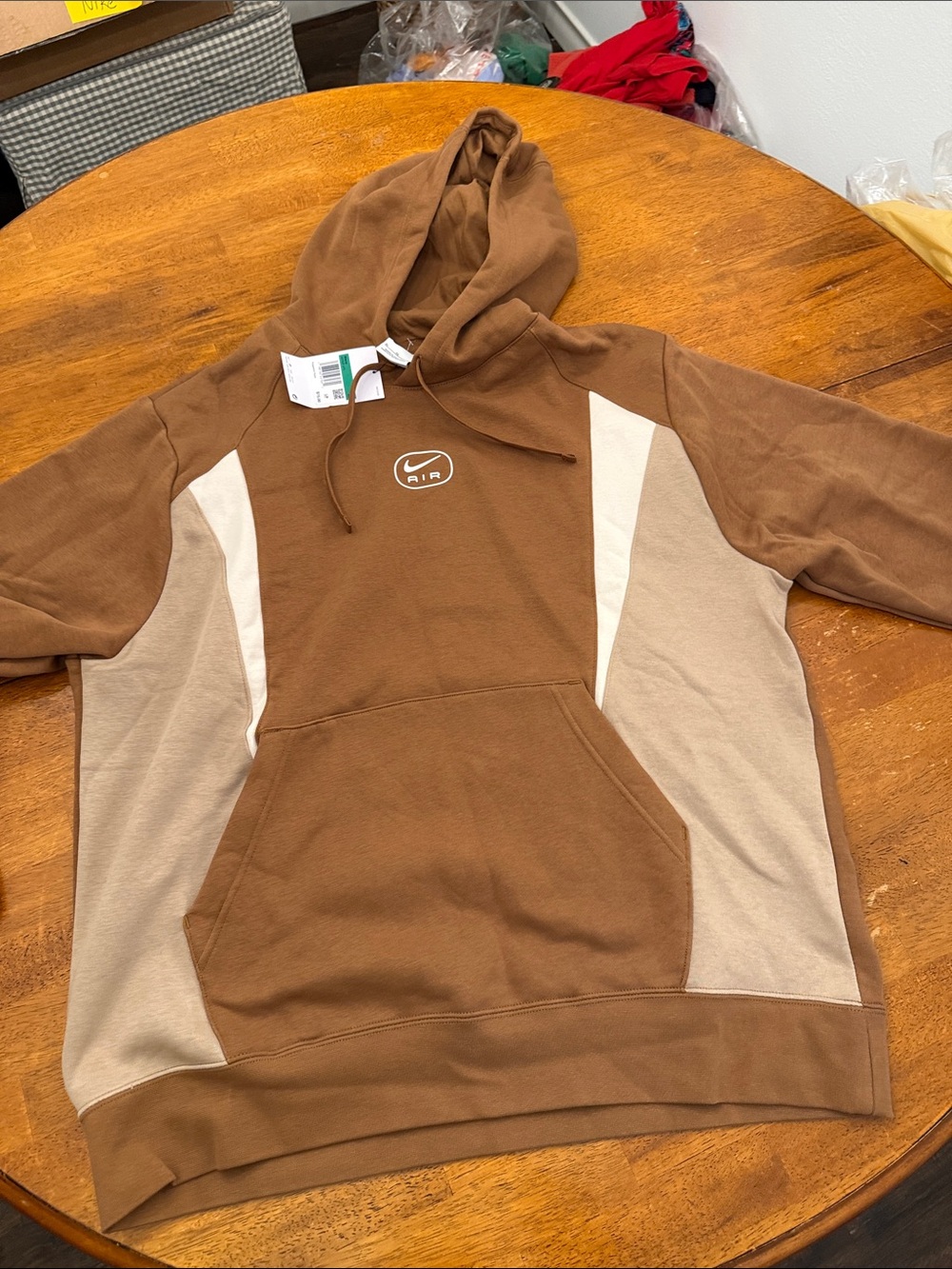 🔥 Nike Sportswear Air Icon Hoodie Sweatshirt Brown Men's Medium 🔥NWT!🔥 size xl